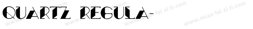 Quartz Regula字体转换